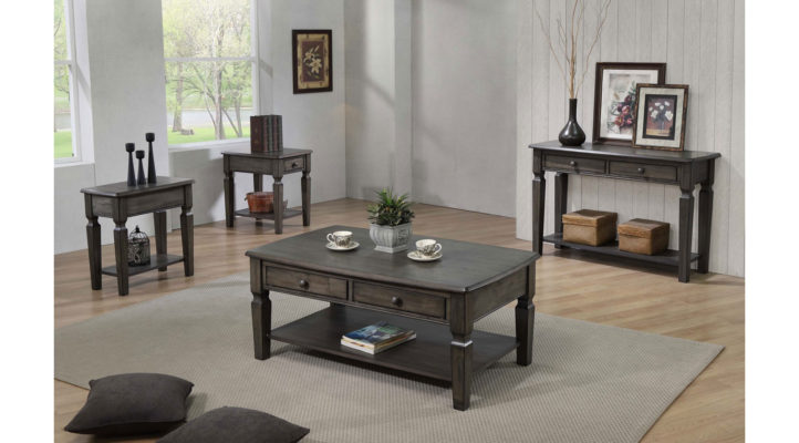 Bisque Coffee Table- Dark Grey