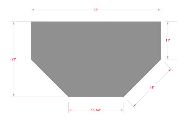 Quadrate Corner Unit- Walnut