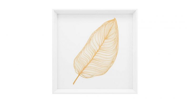 Gold-Banana-Leaf-Framed-Canvas-Print