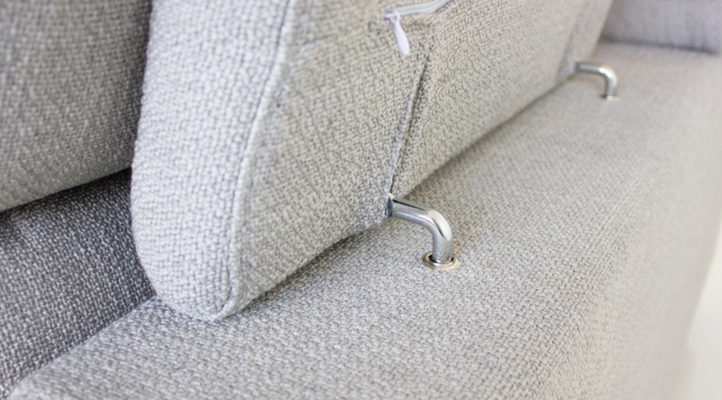 Cove Bed Stone Bouclé