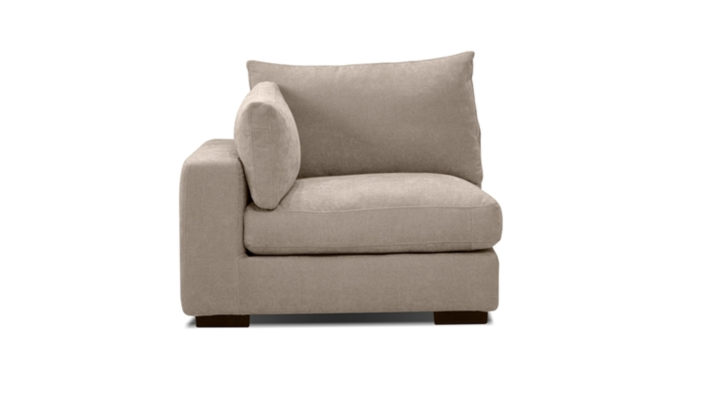 Lynx Fabric Sectional Chaise RAF  5 Psc- Oyster