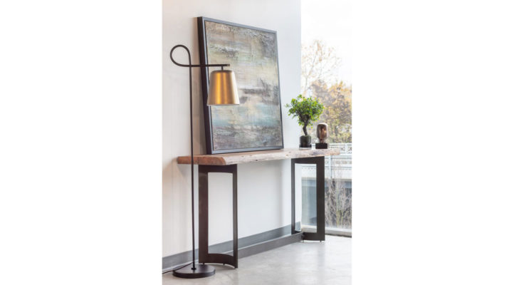 Bent Console Table Smoked