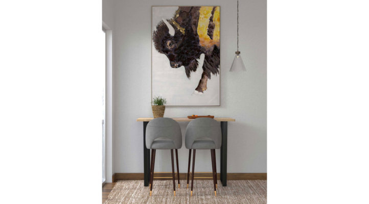 Buffalo Bill  Hand Painted Giclee