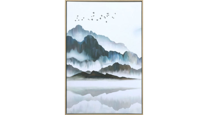 Foggy Bluff Hand Painted Giclee