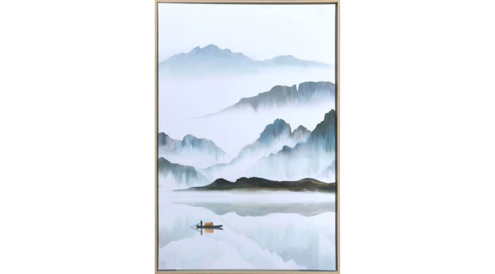 Foggy Lake Hand Painted Giclee