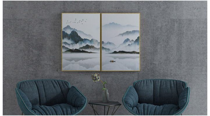 Foggy Lake Hand Painted Giclee