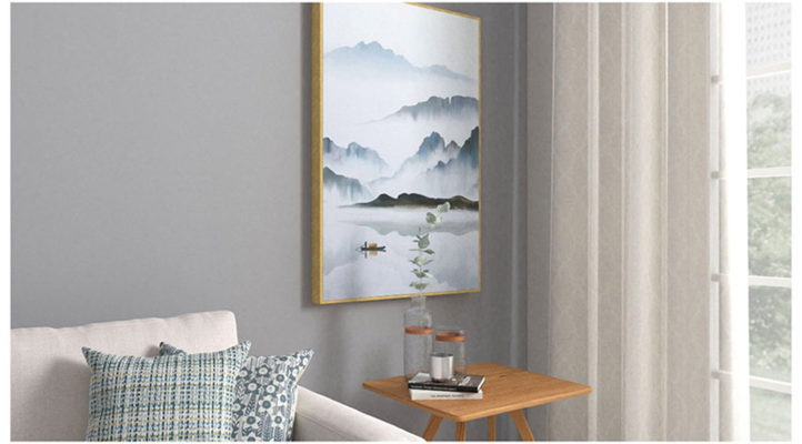 Foggy Lake Hand Painted Giclee