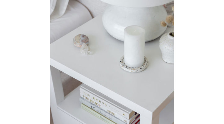 Hara 1 Drawer Accent Table – White