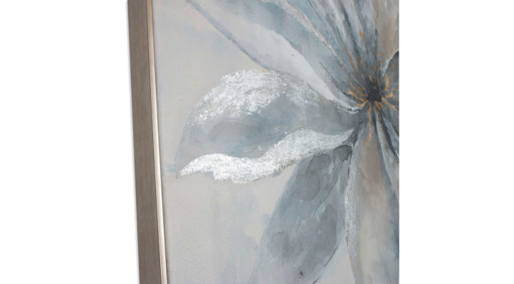 Lustrous Bloom Hand Painted Canvas, Small