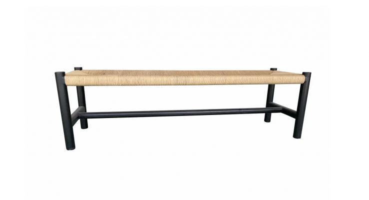 Hawthorn Bench Black – Large