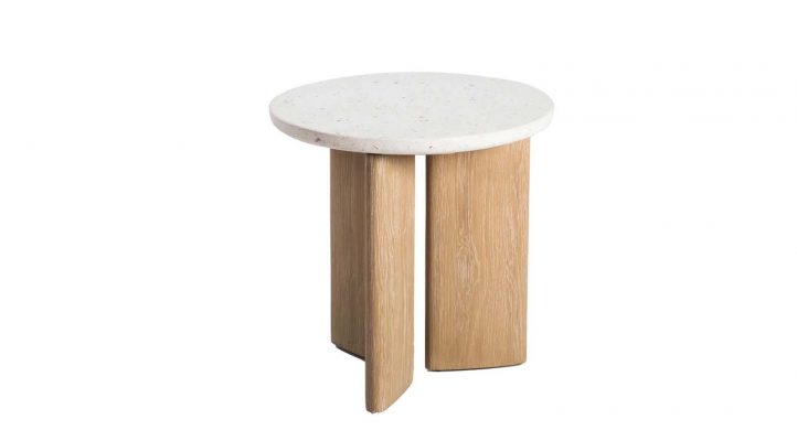 Eternity Side Table - Seashell Finish-2