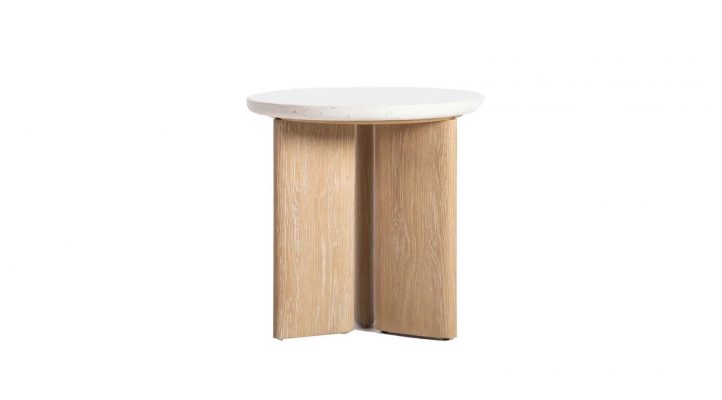 Eternity Side Table - Seashell Finish-3