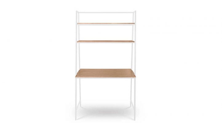 Prince desk shelf-White Frame-1