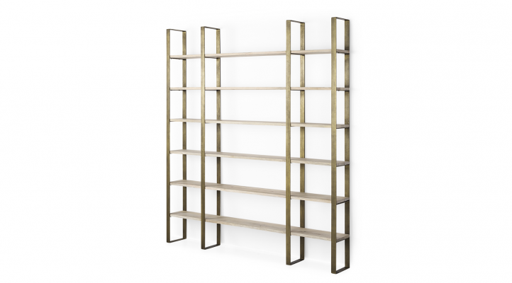 Taunton- LIGHT BROWN Shelving Unit