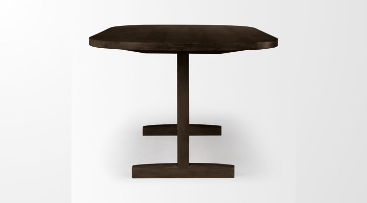 Viktor Dining Table-Dark Brown 84L-3