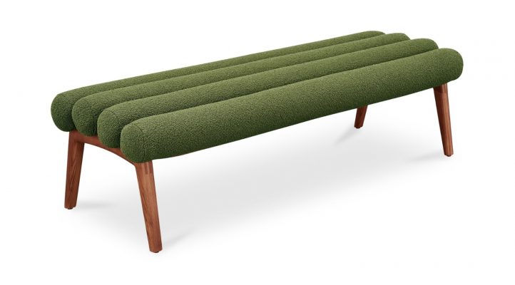 ARLO BENCH PERFORMANCE FABRIC- DARK GREEN