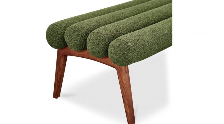 ARLO BENCH PERFORMANCE FABRIC- DARK GREEN