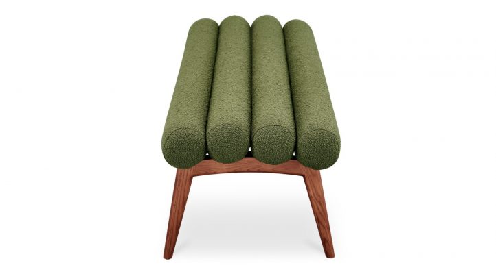 ARLO BENCH PERFORMANCE FABRIC- DARK GREEN