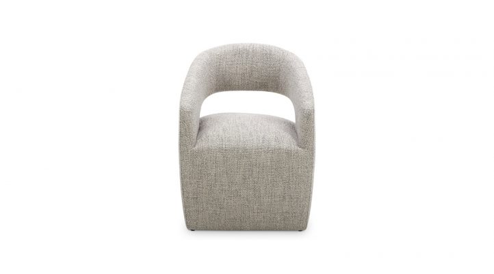 Barrow Rolling Dining Chair - Grey-1