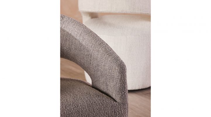 Barrow Rolling Dining Chair - Grey-10