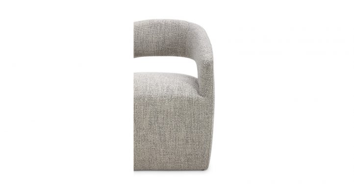 Barrow Rolling Dining Chair - Grey-13