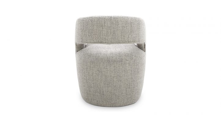 Barrow Rolling Dining Chair - Grey-7