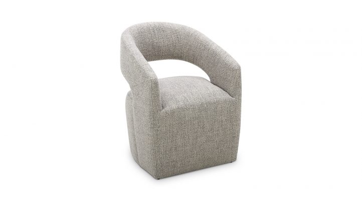 Barrow Rolling Dining Chair - Grey-8