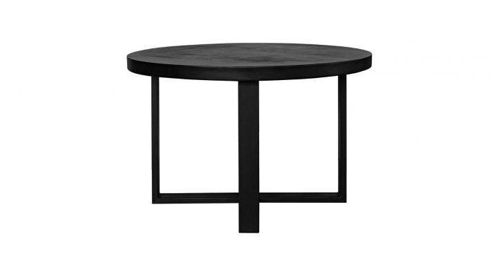 Jedrik Round Dining Table- Black-1