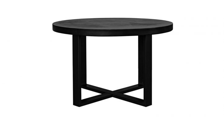 Jedrik Round Dining Table- Black-5