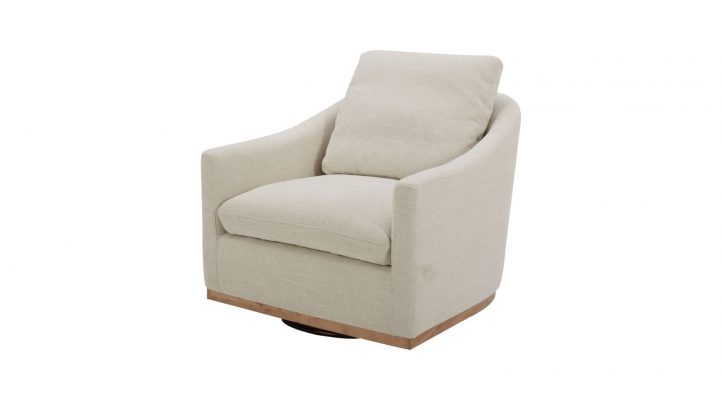 Linden Swivel Chair – Soft Beige