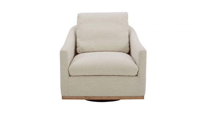 Linden Swivel Chair - Soft Beige-4