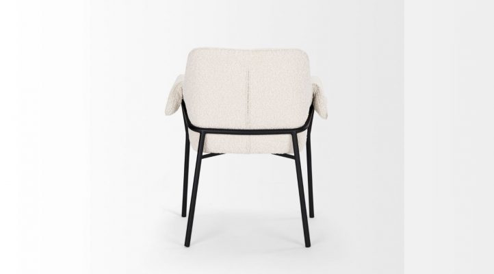 Brently- Cream Boucle Dining Chair -4