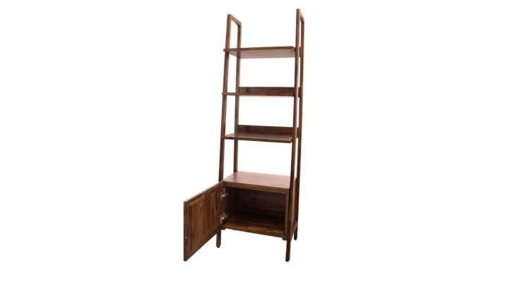 Brunette 1 Door Bookcase-5