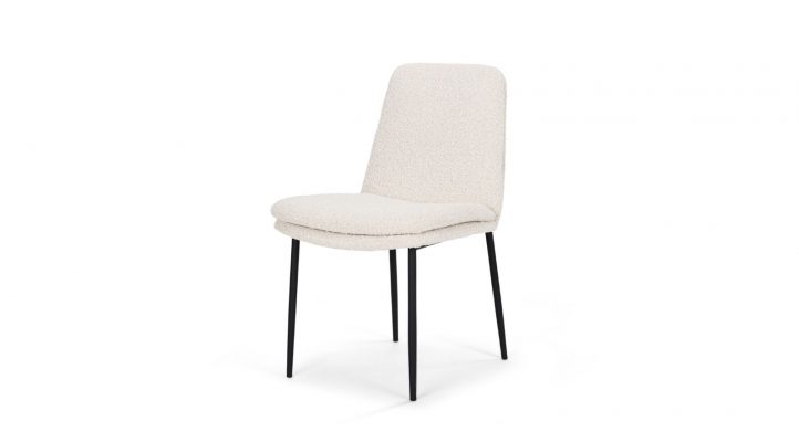 Eve Dining Chair- Cream Boucle-1