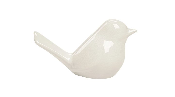 Lilo White Ceramic Bird-3