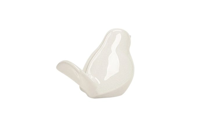 Lilo White Ceramic Bird-4