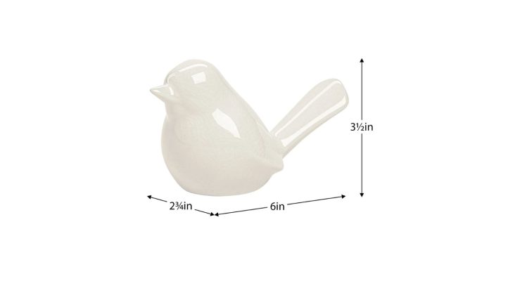 Lilo White Ceramic Bird-6