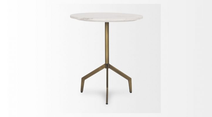 Serre Accent Table- Gold Metal-2