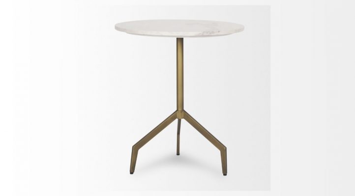 Serre Accent Table- Gold Metal-3