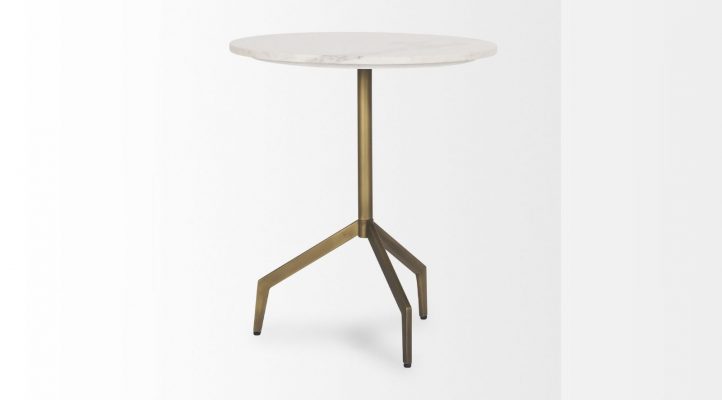 Serre Accent Table- Gold Metal-4