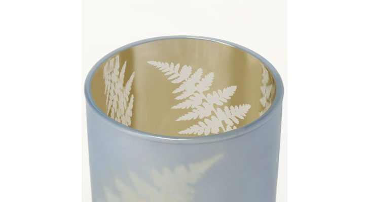 Stone Blue Fern Gold 3X3-4