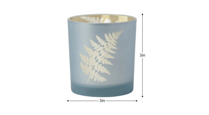 Stone Blue Fern Gold 3X3-5