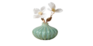 Allium Gourd 3h Reactive Green Glaze Ceramic Vase (3)