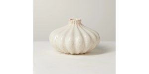 Allium Gourd 3h Reactive White Glaze Ceramic Vase (2)