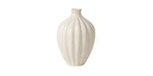 Allium Gourd 6h Reactive White Glaze Ceramic Vase (1)