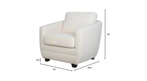 Baltimore Club Chair- Boucle Cream