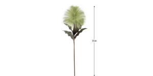 Desert Blooming Feather Pod 35L” Stem – Green