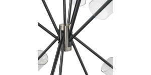 Eliana Chandelier, Black And Chrome (4)