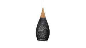 D Bodhi Horn Pendant Large – Black