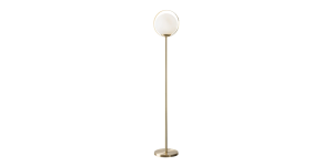 Halo Frosted Glass Globe 65h Floor Lamp (1)